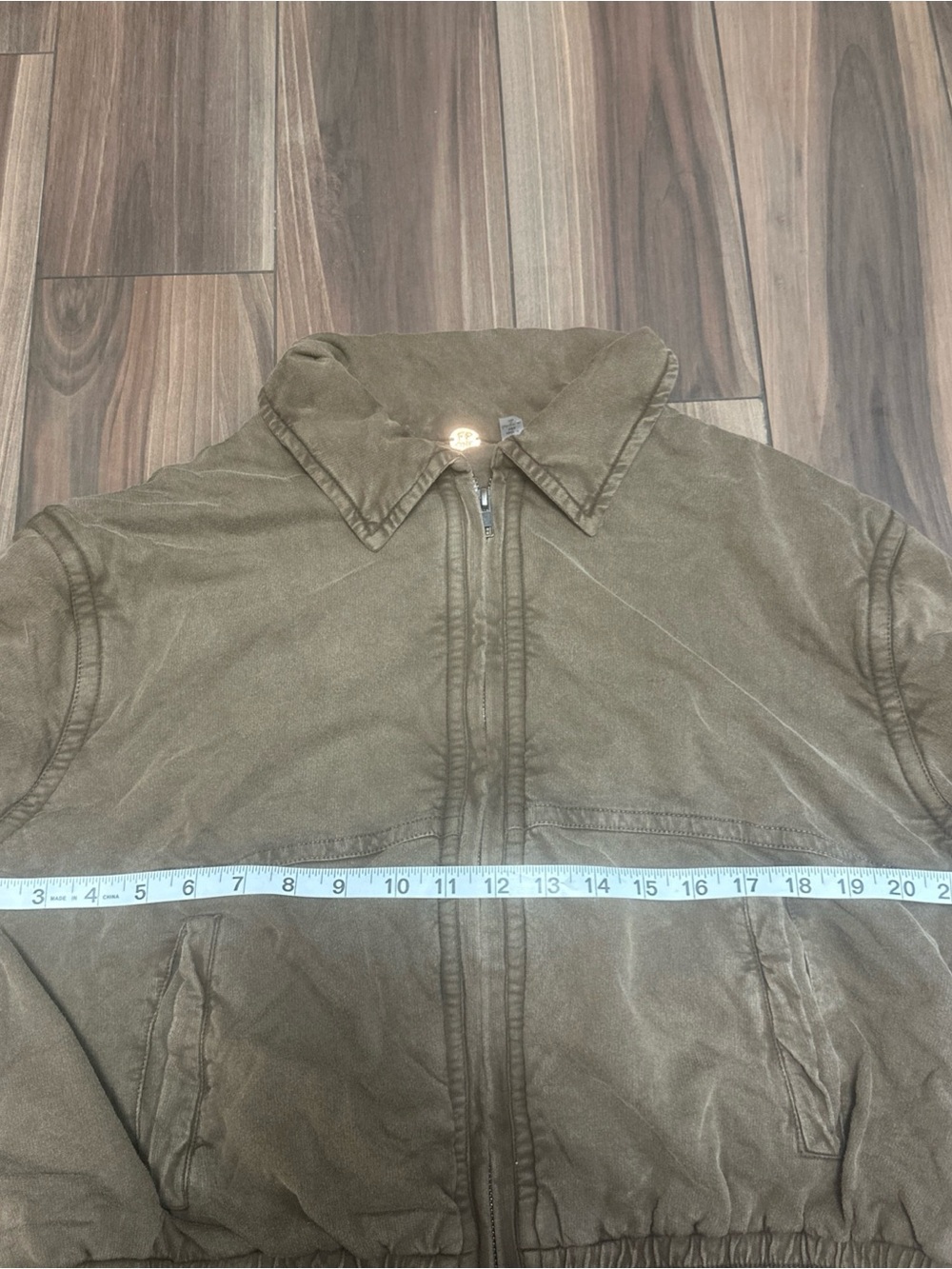 Free People JAQUETA ESTONADA BIRDIE - Olive Green - Size M - Picture 7 of 9